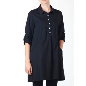 INAE Collection women's tab sleeve dress with pockets